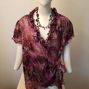 Women wrap blouse